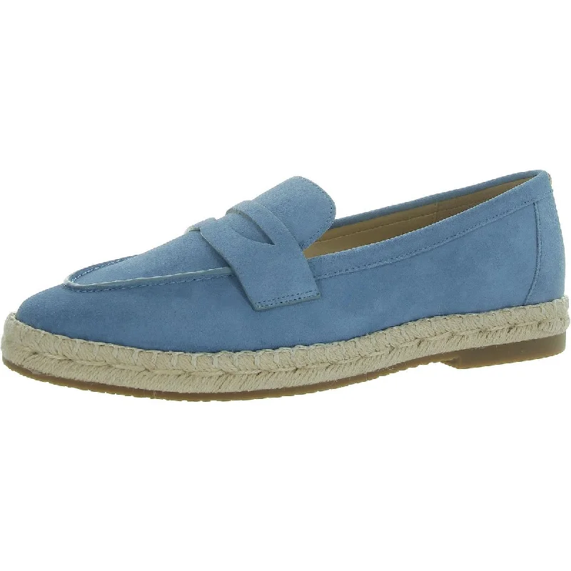 Lennon Womens Suede Espadrille Loafers