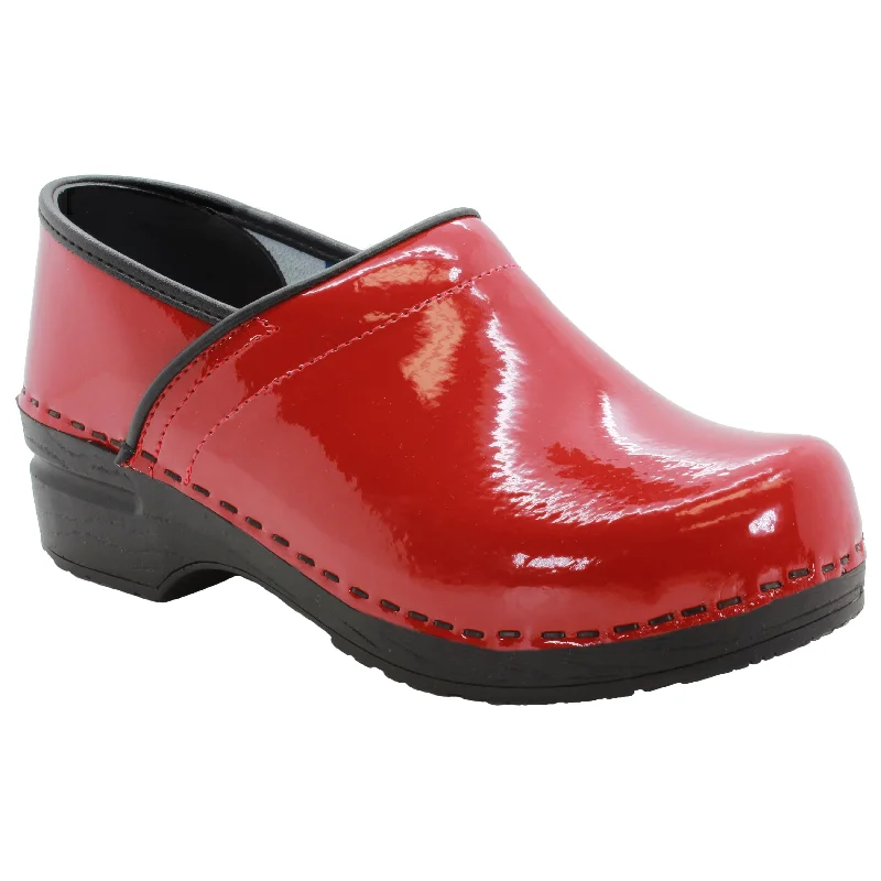 KLÄGN PROFESSIONAL PLUS Women's Patent Leather Clogs - CLOSEOUT