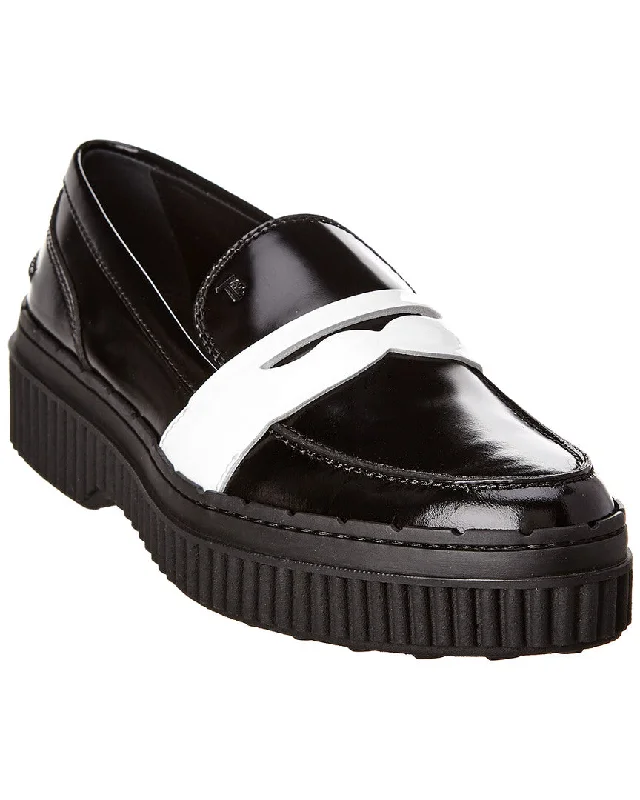 TODs Patent Penny Platform Loafer