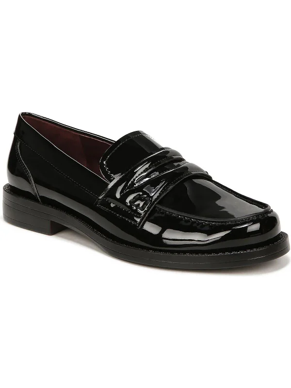 Lillian Womens Patent Slip on Loafers