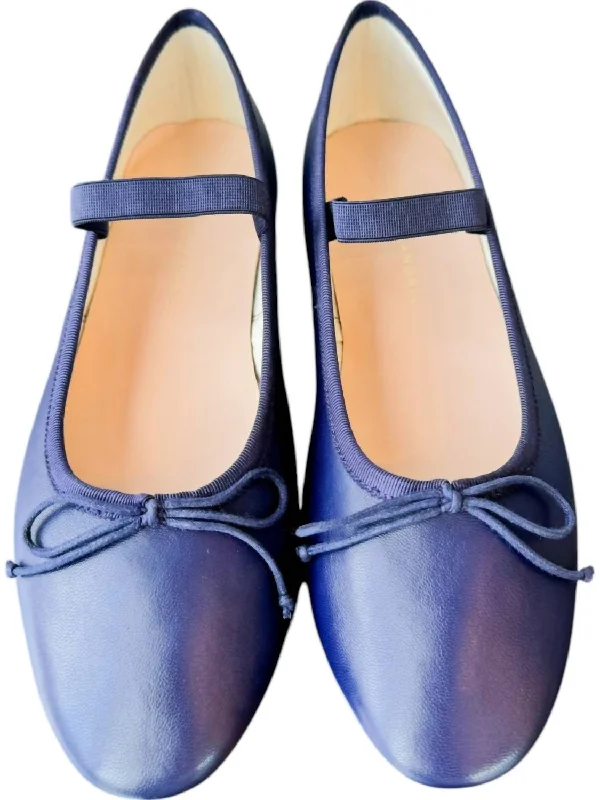 Women's Leonie Soft Ballet Flat Loafer In Navy