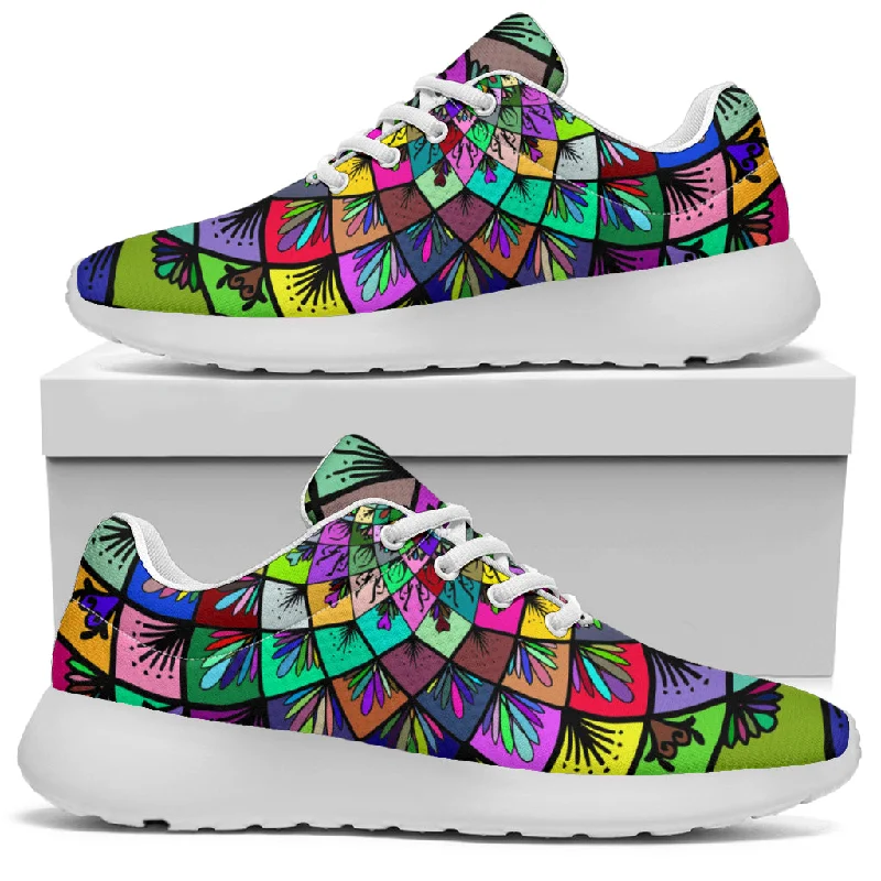 Colorful Mandala Handmade Sport Sneakers