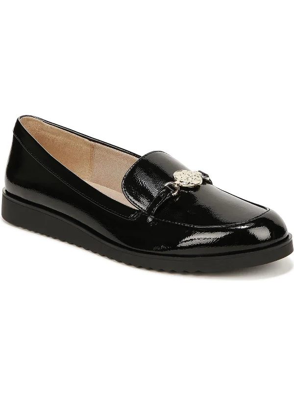 Zen Womens Patent Slip On Loafers