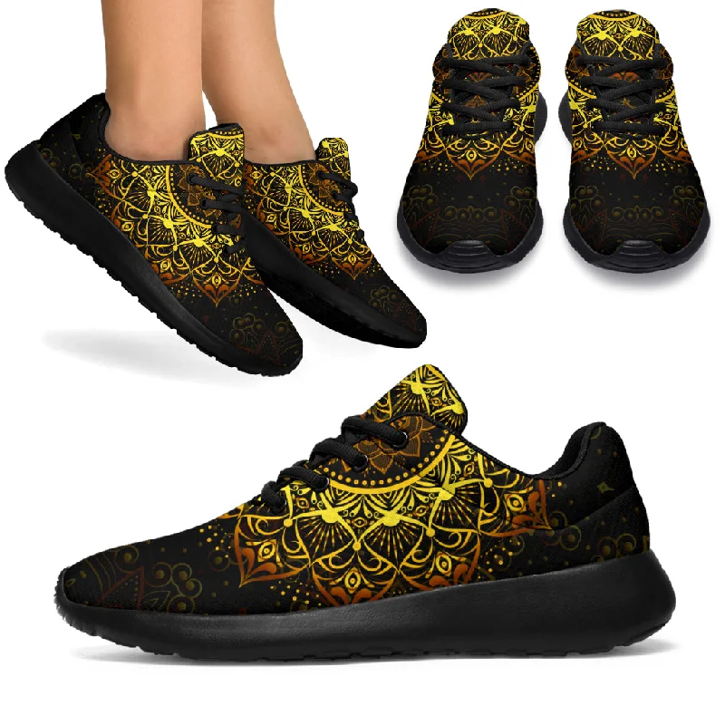 Golden Mandala Sport Sneakers