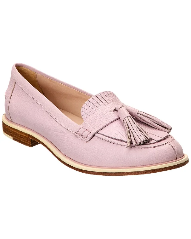 TOD’s Logo Fringed Leather Loafer