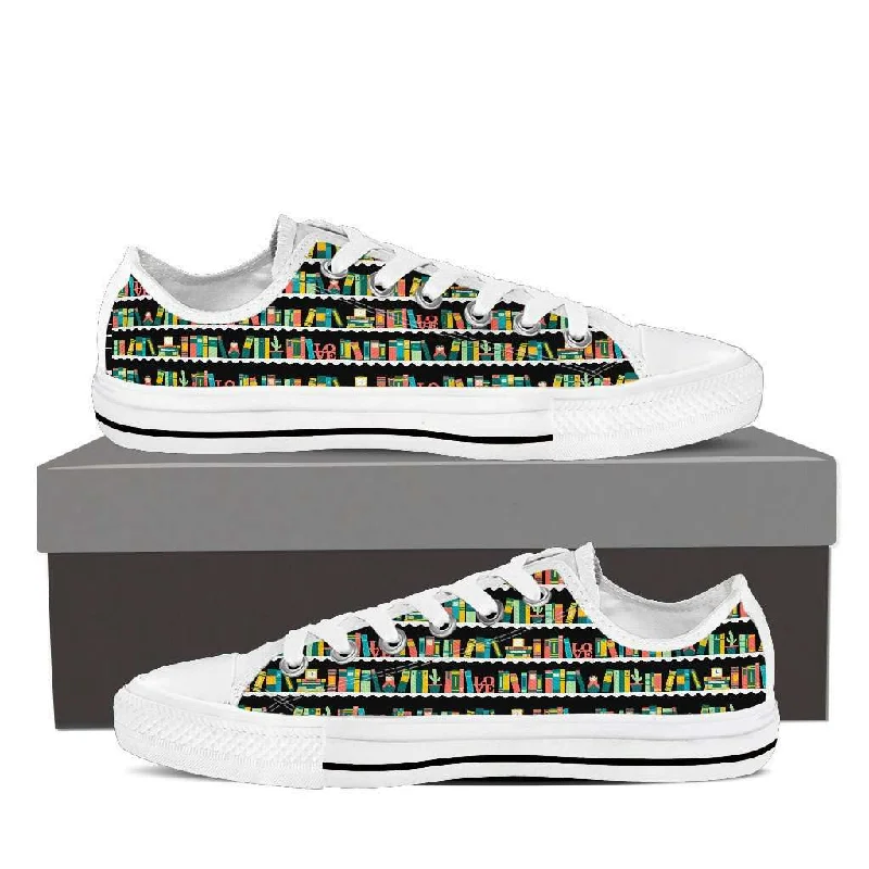 Bookshelves Low Top Women's Shoes