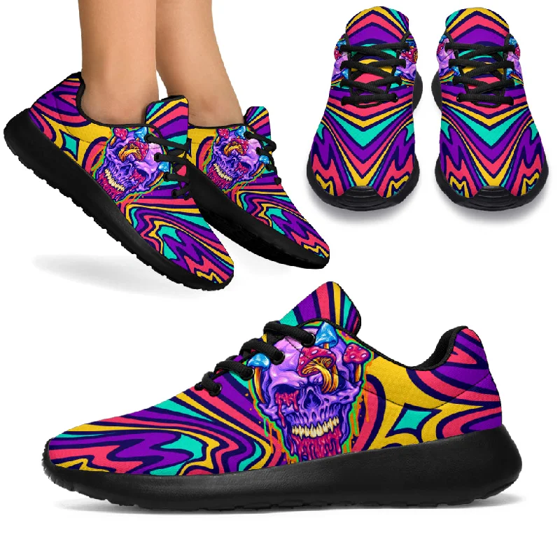 Trippy Skull Sport Sneakers