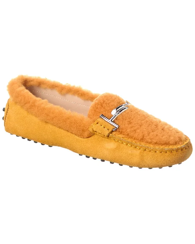 TOD’s Suede & Shearling Loafer