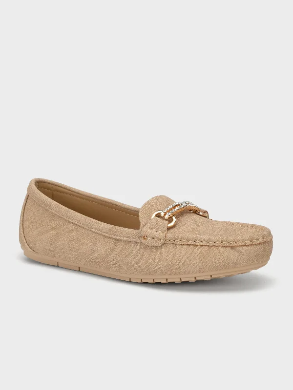 Womens "NARWAT" Flat Casual Moccasins