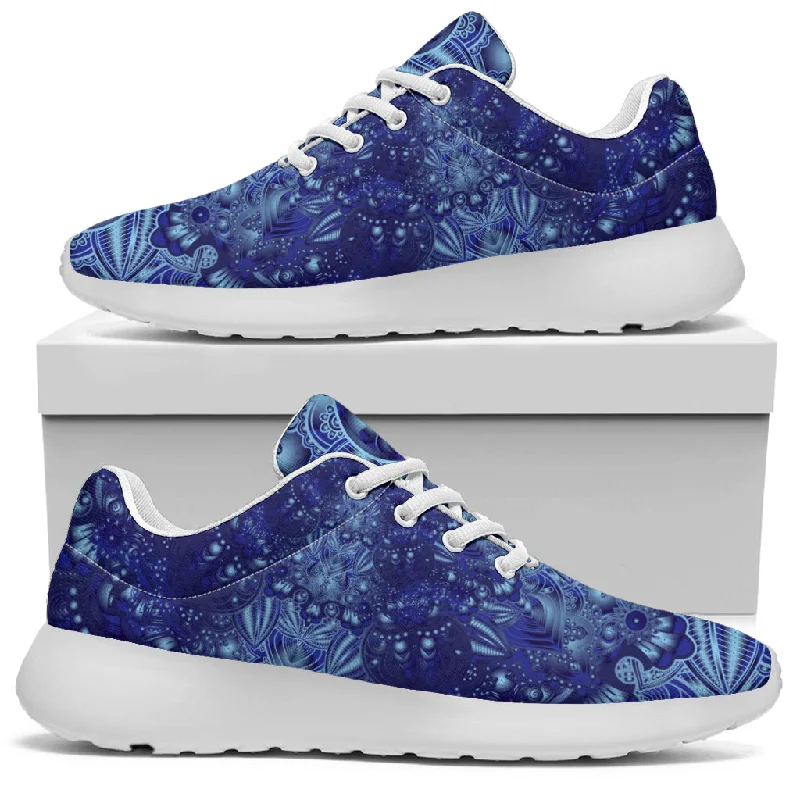 Vintage Blue Mandala Sneakers