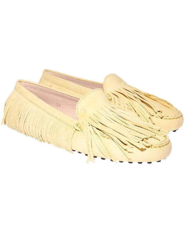 TOD’s Tassel Fringe Suede Loafer