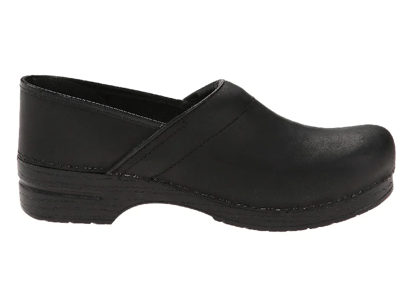 DANSKO Men's Professional Black Oiled Leather Clogs