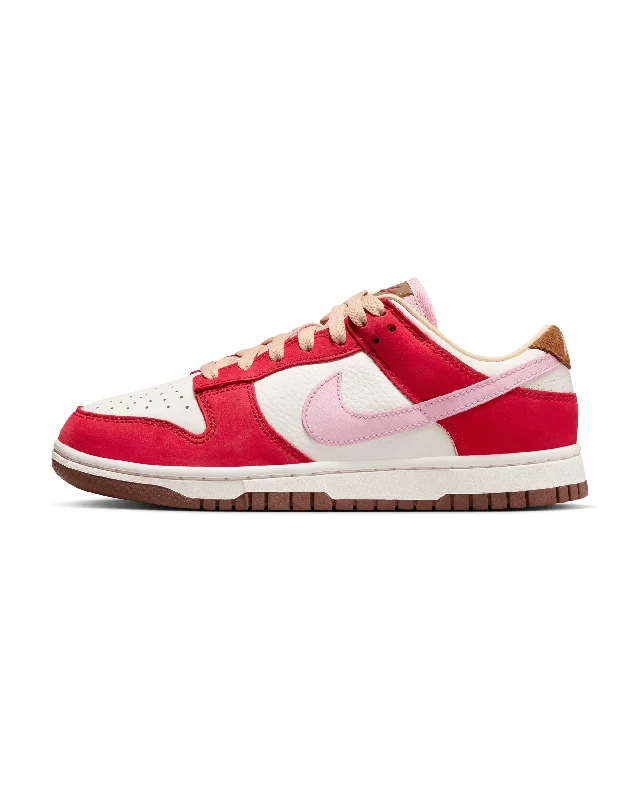 Womens Dunk Low Premium "Bacon" - Sport Red / Sheen-Straw-Sail