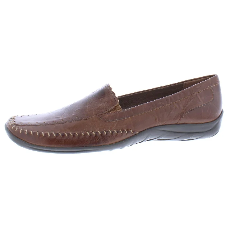 Tippy Womens Leather Slip On Loafers