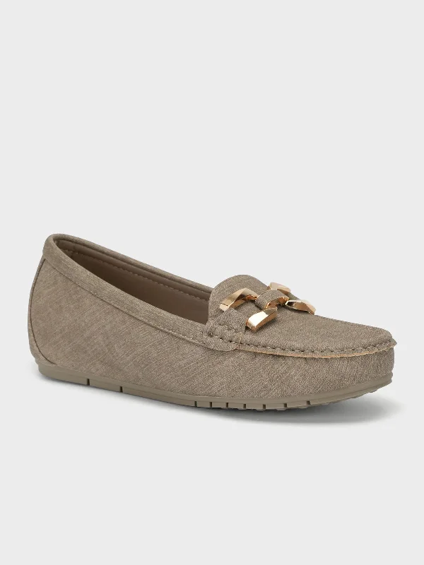 Womens "SUTARA" Comfy Buckle Moccasins