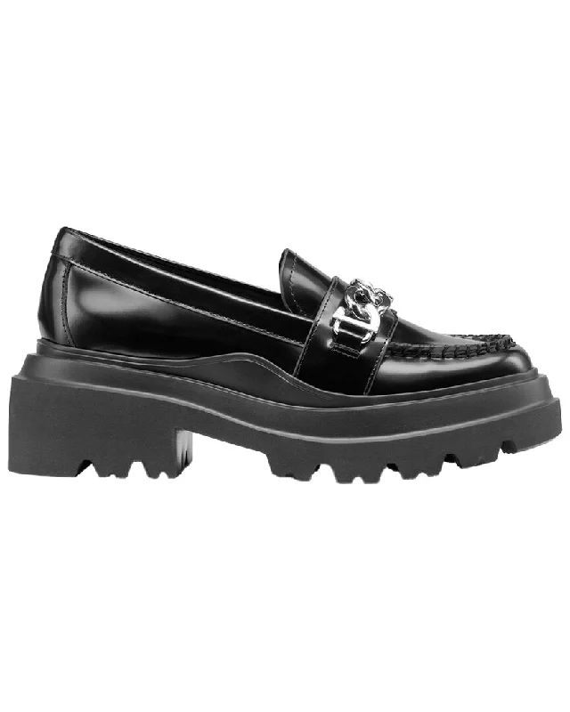 G.H.Bass Platform Chain Leather Loafer