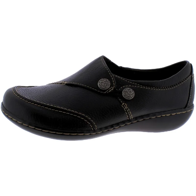 Ashland Lane Q Womens Pebbled Leather Loafers