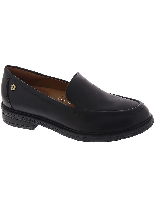 Jaylin Womens Leather Slip On Loafers