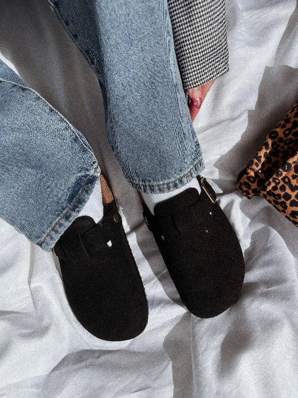 Always Cozy Slip On Flats - Black