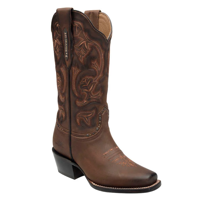 Rio Grande Women's Sandy Embroidery Western Boots - Square Toe