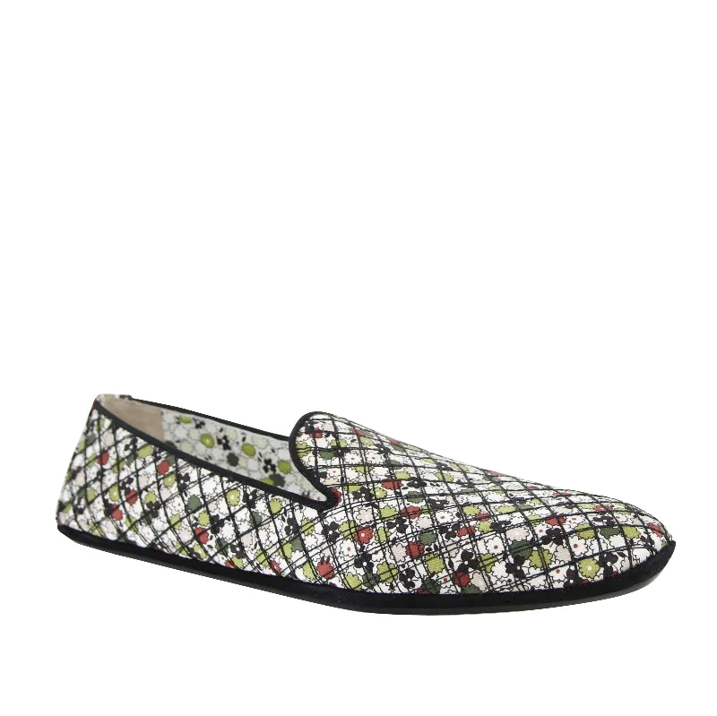 Bottega Veneta Women's Floral  /  /  Fabric / Leather Ballet Flats