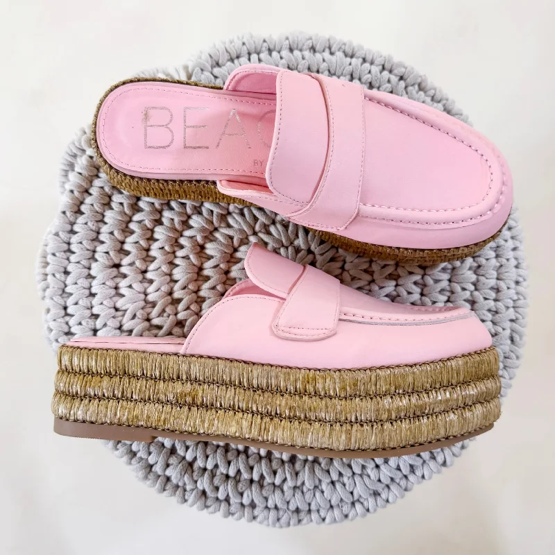 Matisse | Wren Platform Mule Loafer in Pink