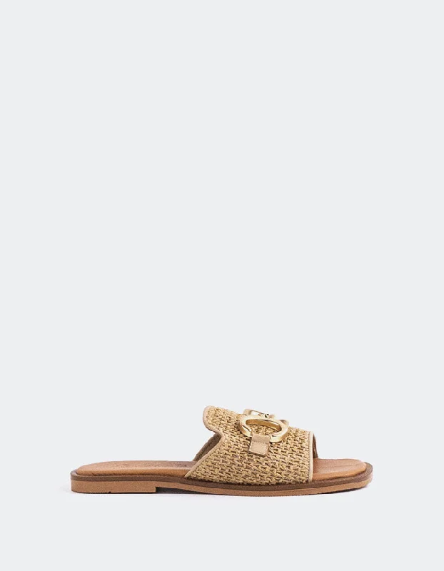 Dauphine Camel Raffia