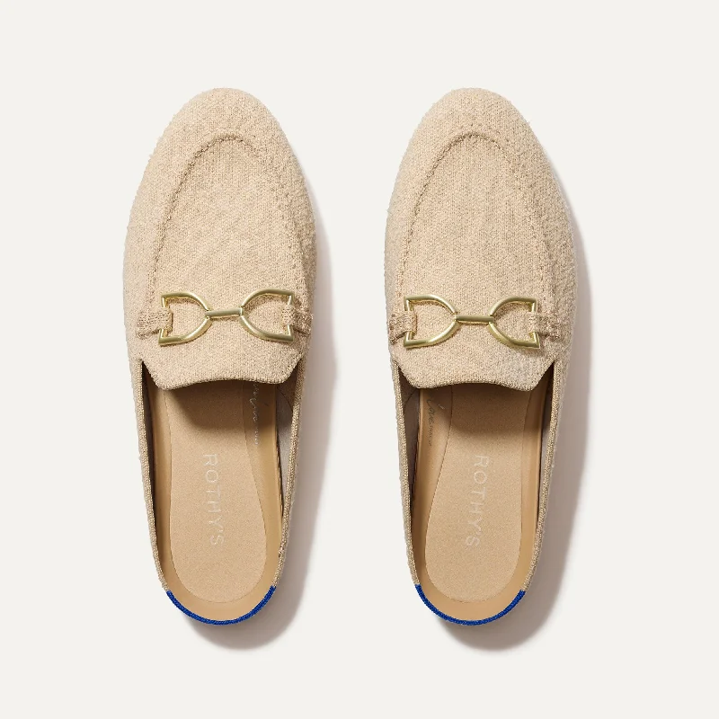 The Double Bit Loafer Mule - Bunny Bouclé