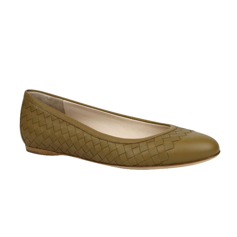 Bottega Veneta Women's Intrecciato  Leather Flat Slippers