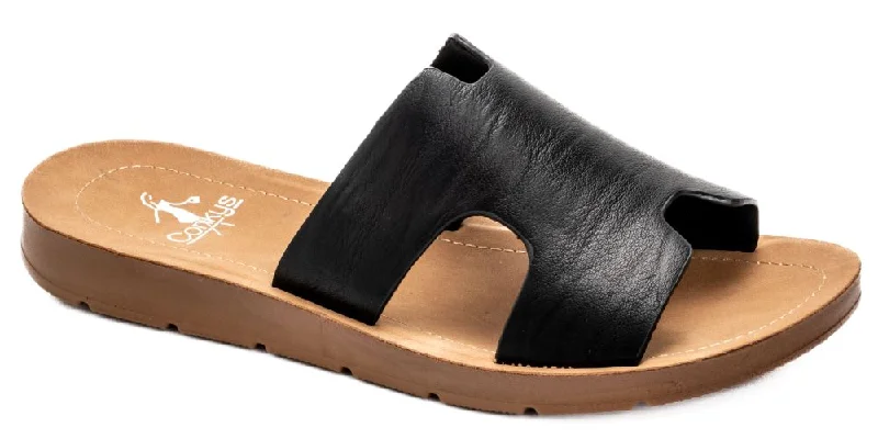 'Corky's' Women's 3/4" Bogalusa Slide Sandal - Black