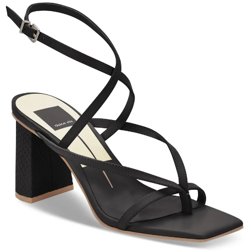 Dolce Vita Womens Paroo Leather Ankle Strap Heels