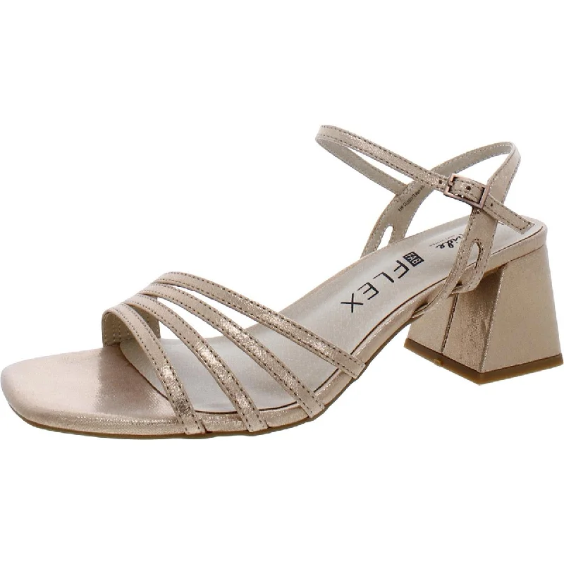 LifeStride Womens Celebrate Metallic Strappy Heels