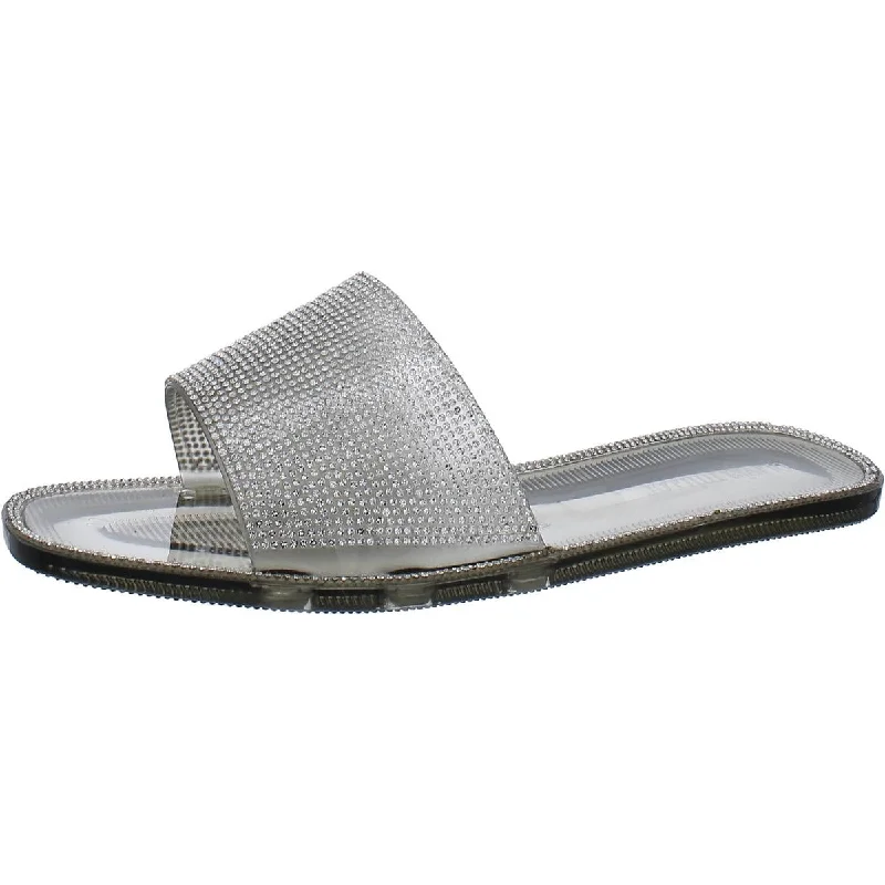 Olivia Miller Womens Bhfo Slip On Casual Platform Sandals