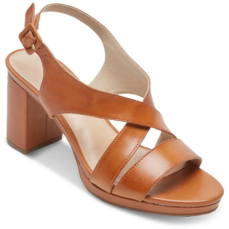 Rockport Womens Tabitha Sling Leather Strappy Heels