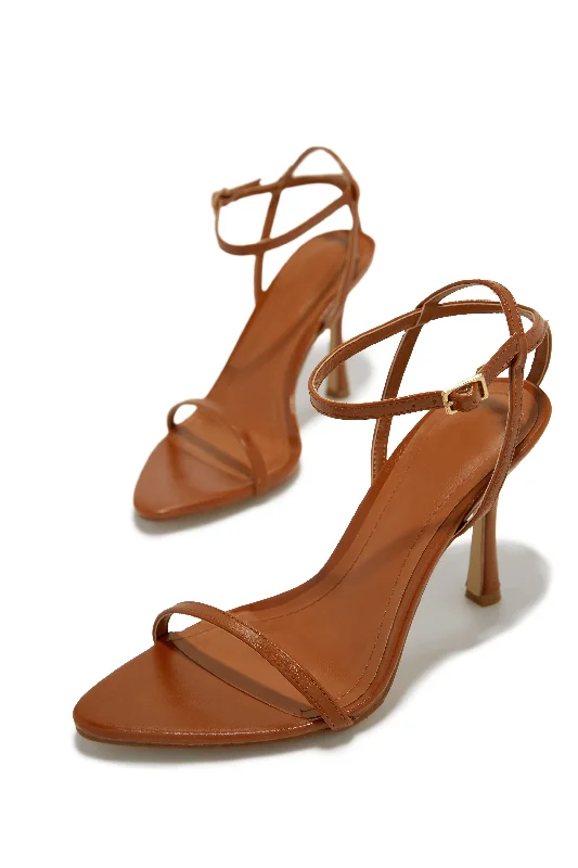 Adrienne Single Sole Heels - Tan