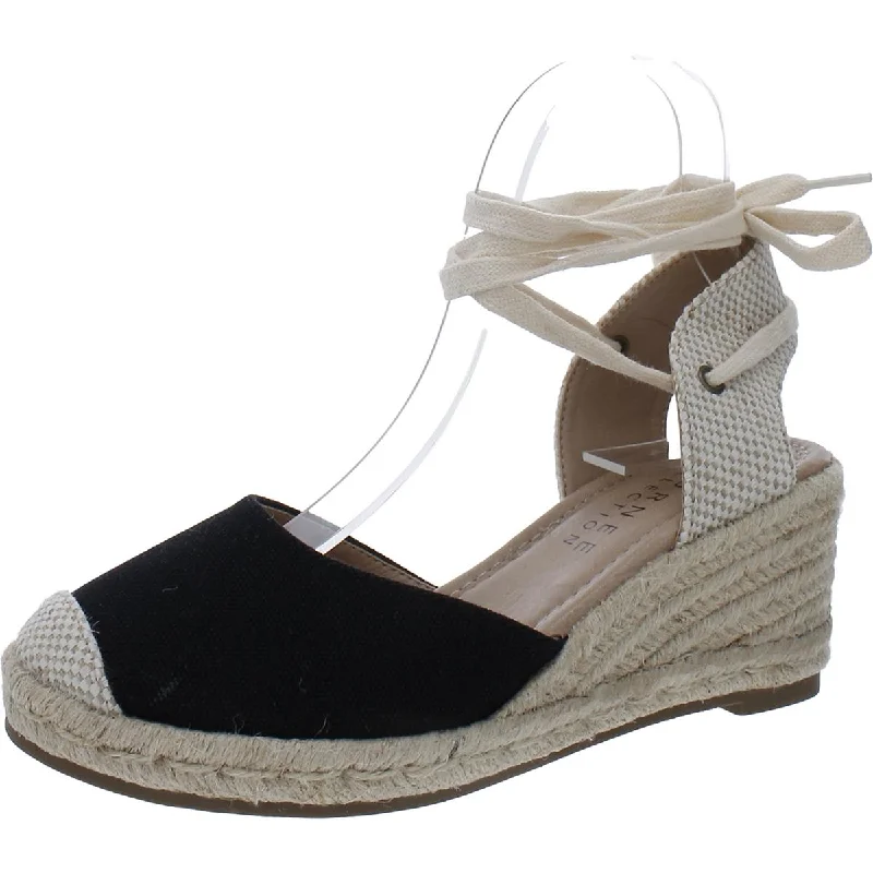 Journee Collection Womens F Canvas Espadrille Heels