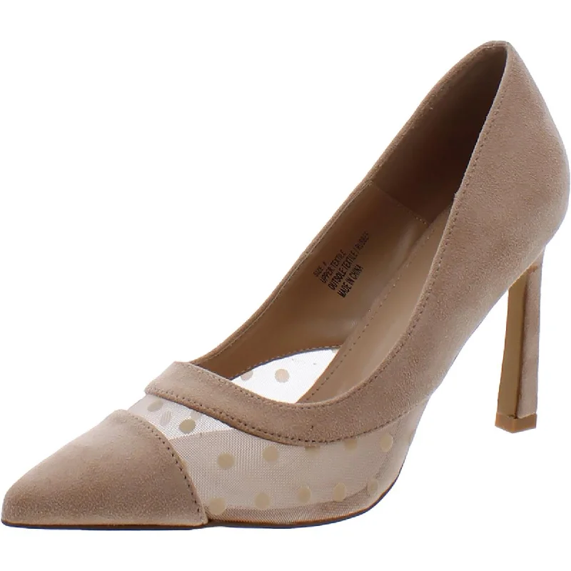 New York & Company Womens Briar Faux Suede Illusion Pumps