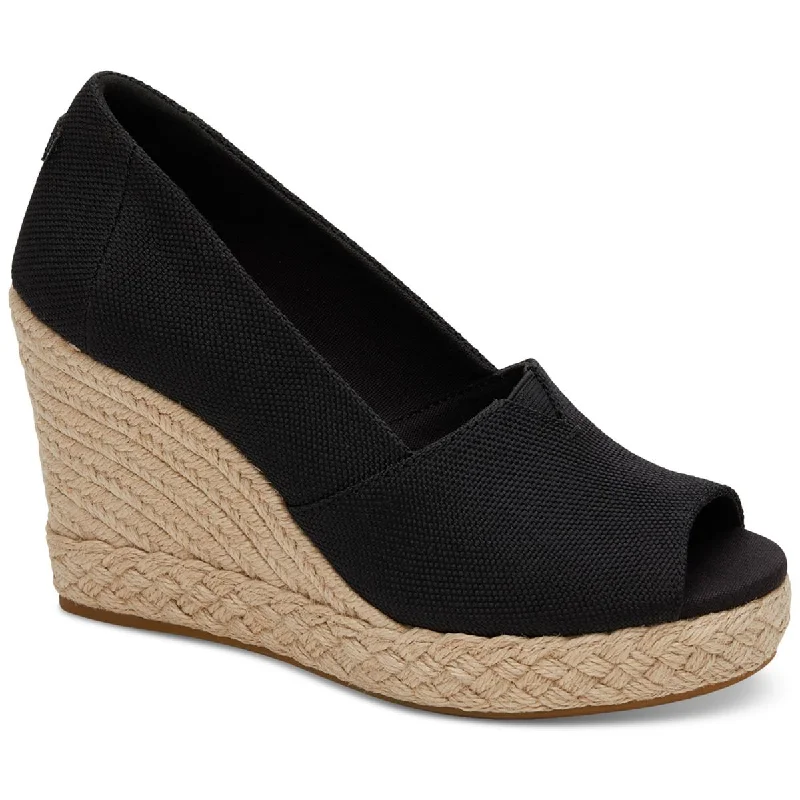 Toms Womens Michelle Cork Wedge Wedge Heels