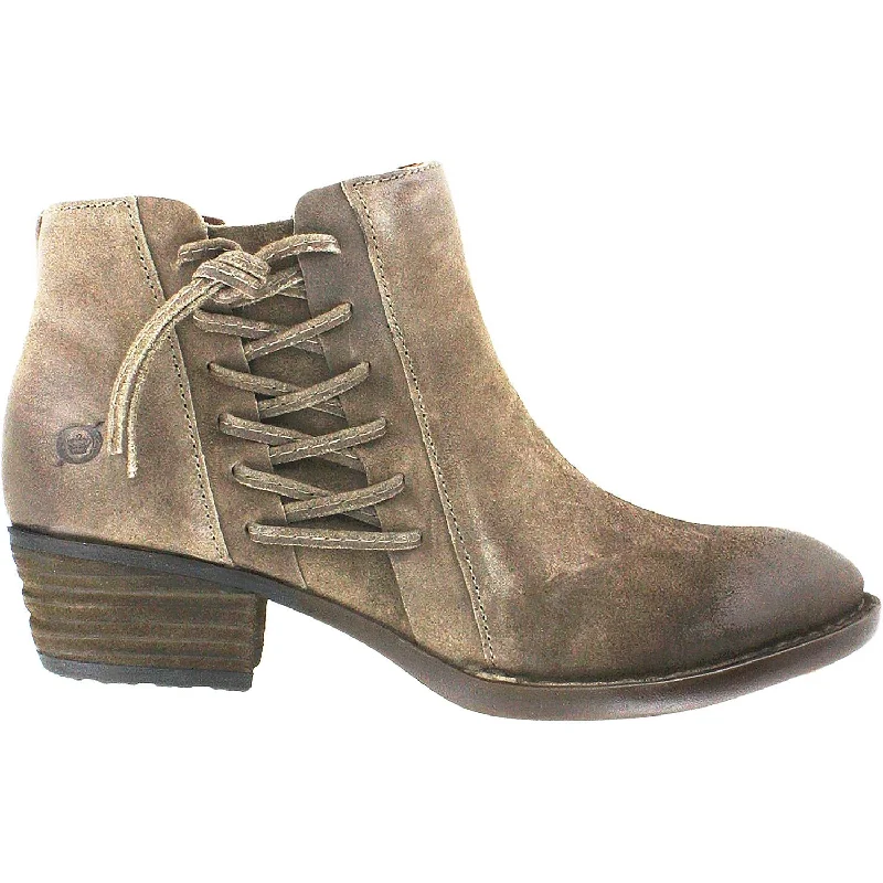 Women's Born Bessie Taupe Distressed Suede