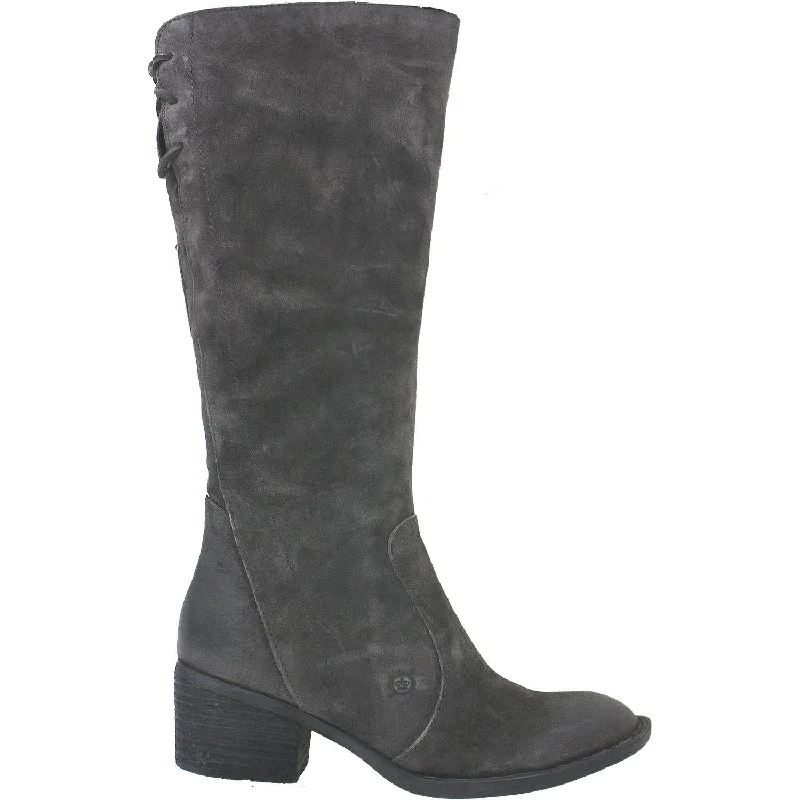 Women's Born Felicia Dark Grey Distressed Suede