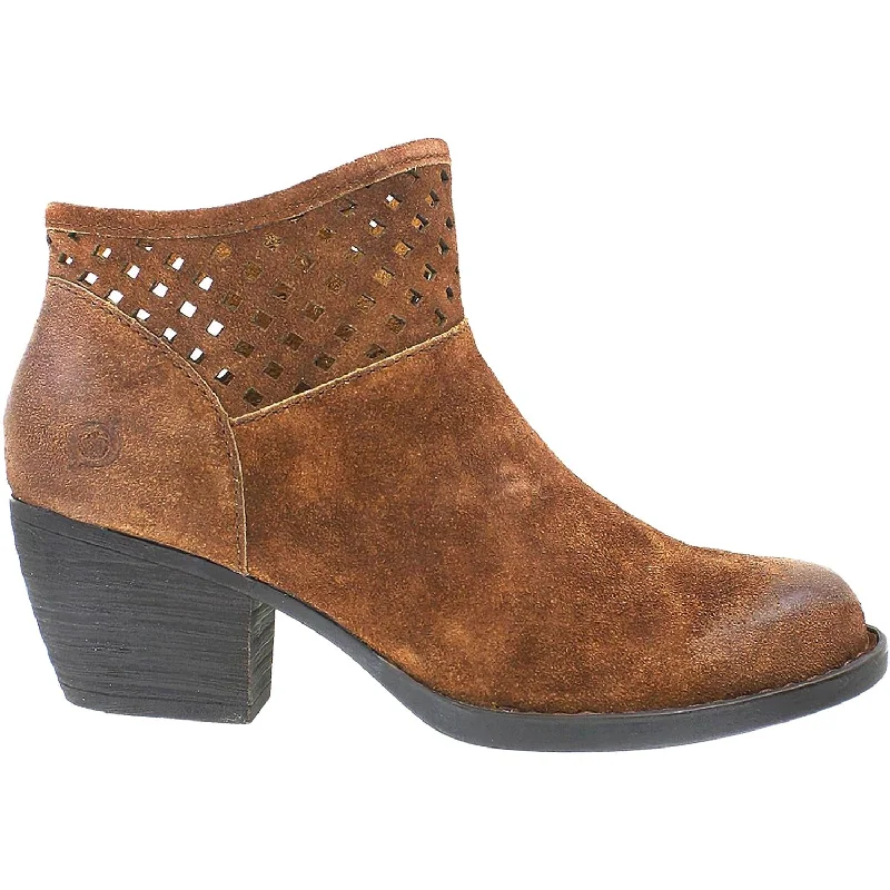 Women's Born Winema Rust Distressed Suede