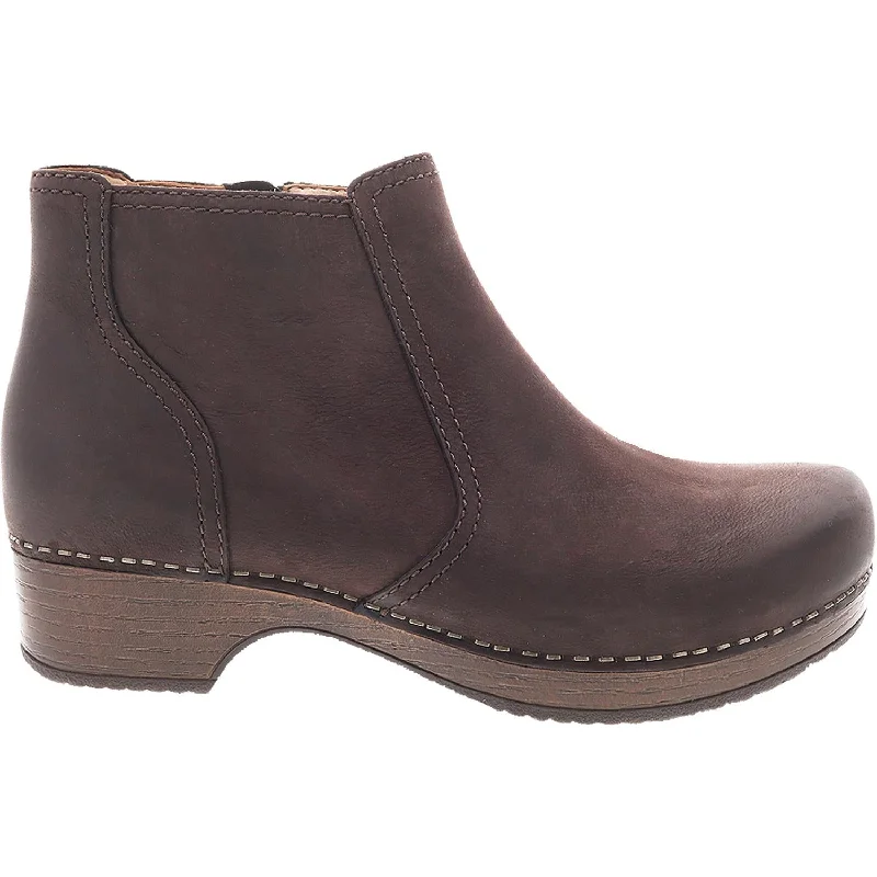 Women's Dansko Barbara Chocolate Burnished Nubuck