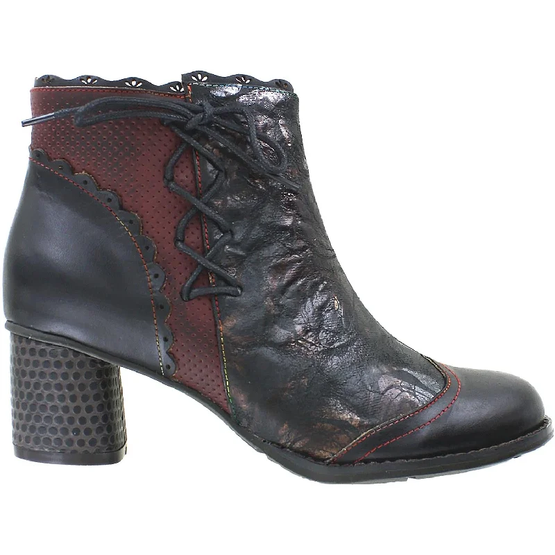 Women's Spring Step Lizeit Black Multi Leather