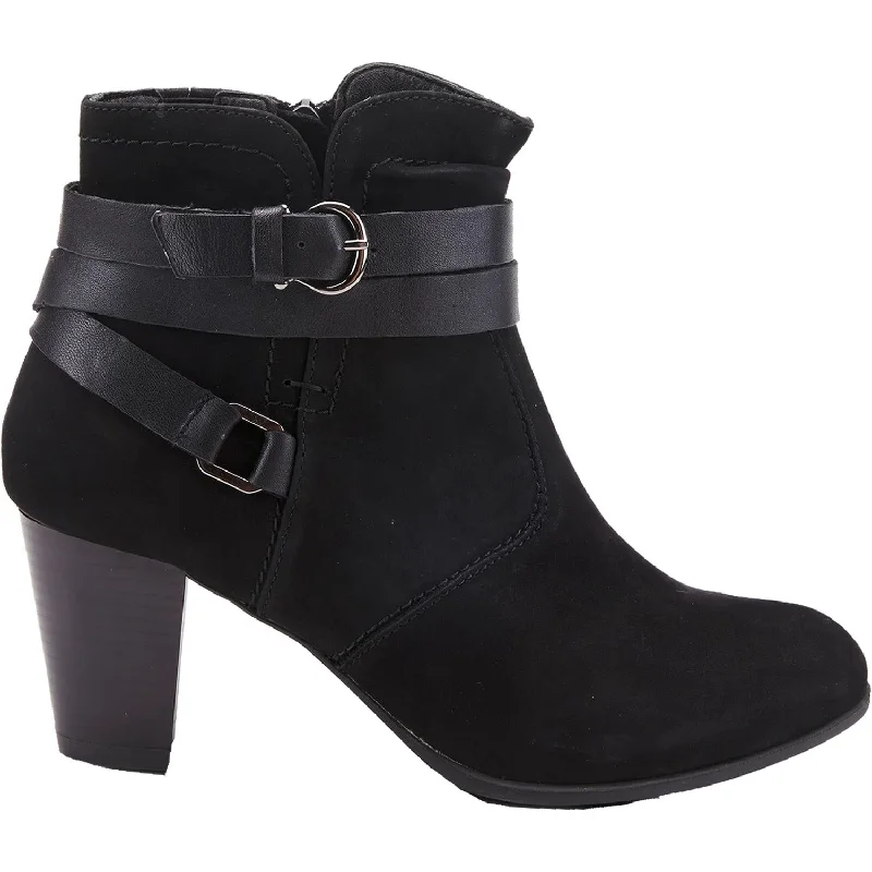 Women's Spring Step Mollie Black Nubuck