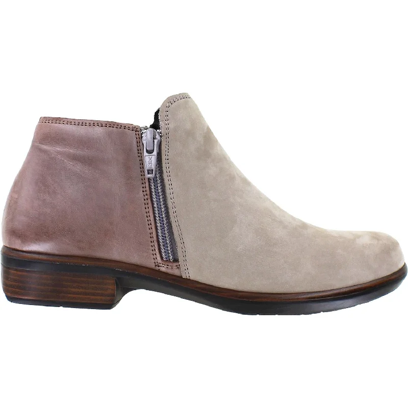 Women's Naot Helm Stone/Plum Brown Nubuck/Leather