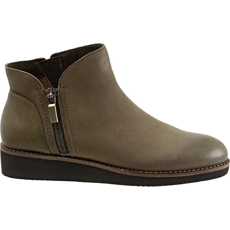 Women's Soft Walk Wesley Olive Leather